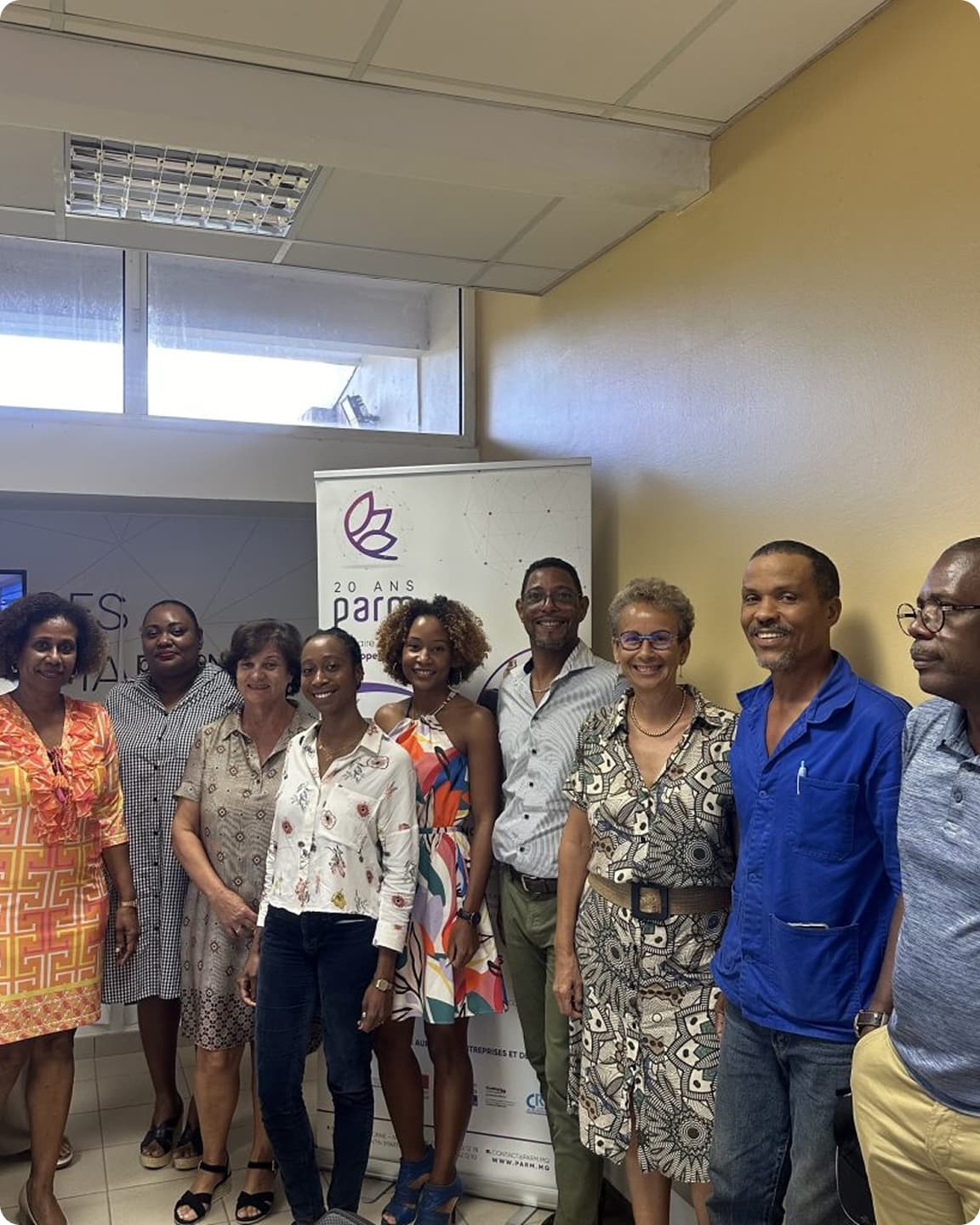 Participants en atelier collaboratif sur les bioressources, en discussion par petits groupes